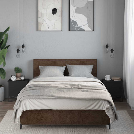 Vidaxl nachtkastjes 2 st 40x30x40 cm spaanplaat zwart