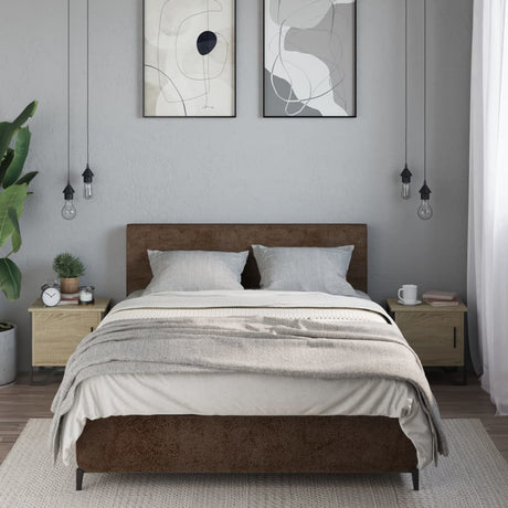 Vidaxl nachtkastjes 2 st 40x30x40 cm spaanplaat sonoma eikenkleurig