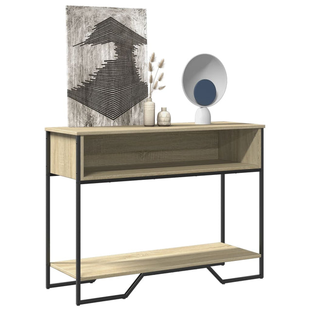 Vidaxl wandtafel 100x35x74,5 cm bewerkt hout sonoma eikenkleurig
