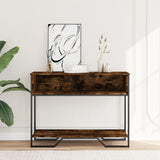 Vidaxl wandtafel 100x35x74,5 cm bewerkt hout gerookt eikenkleurig