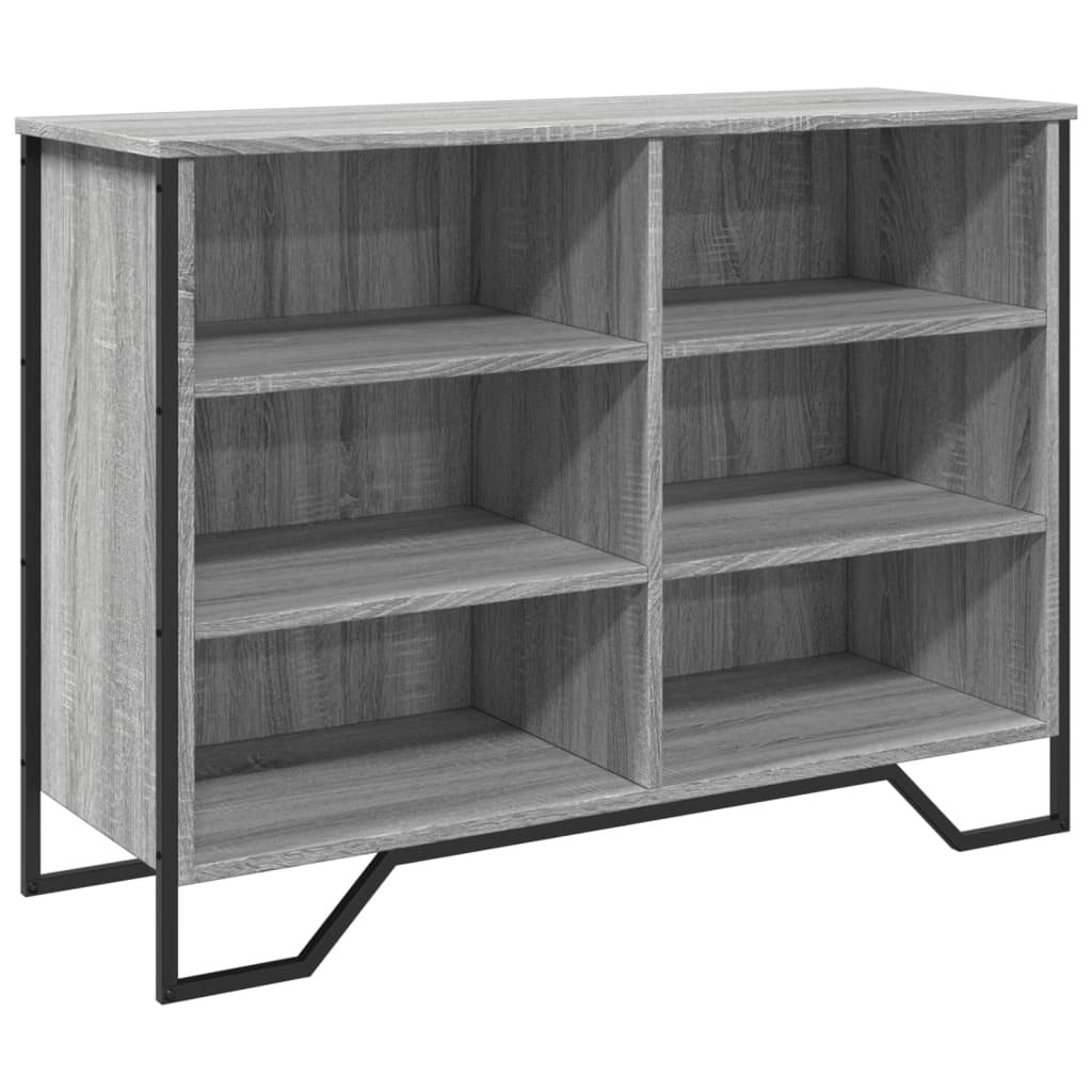 Vidaxl dressoir 101x35,5x74,5cm bewerkt hout grijs sonoma eikenkleurig
