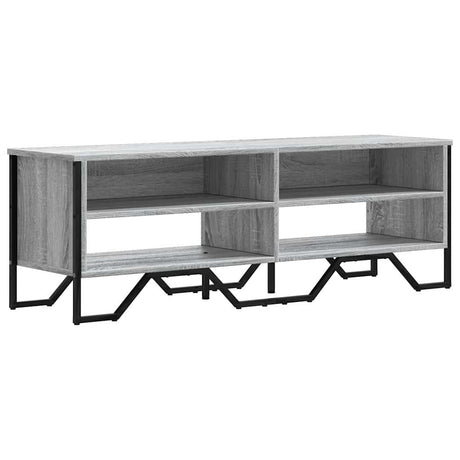 Vidaxl tv-meubel 122x34x41 cm bewerkt hout grijs sonoma eikenkleurig