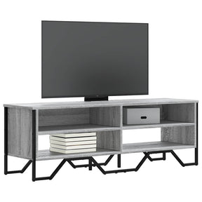 Vidaxl tv-meubel 122x34x41 cm bewerkt hout grijs sonoma eikenkleurig