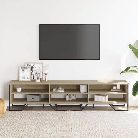 Vidaxl tv-meubel 180x34x41 cm bewerkt hout sonoma eikenkleurig