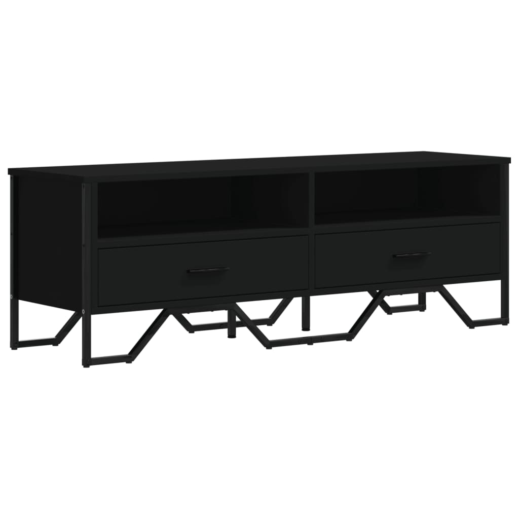 Vidaxl tv-meubel 122x34x41 cm bewerkt hout zwart