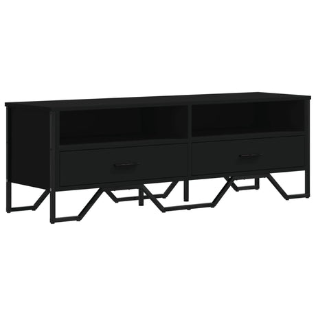 Vidaxl tv-meubel 122x34x41 cm bewerkt hout zwart