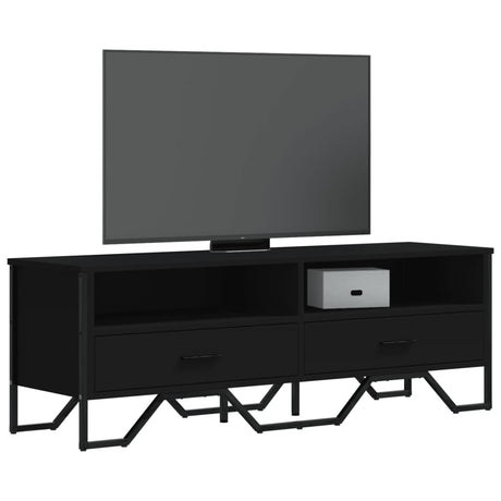 Vidaxl tv-meubel 122x34x41 cm bewerkt hout zwart