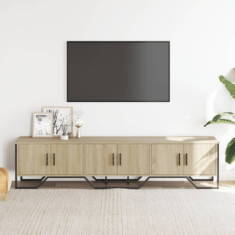 Vidaxl tv-meubel 180x34x41 cm bewerkt hout sonoma eikenkleurig