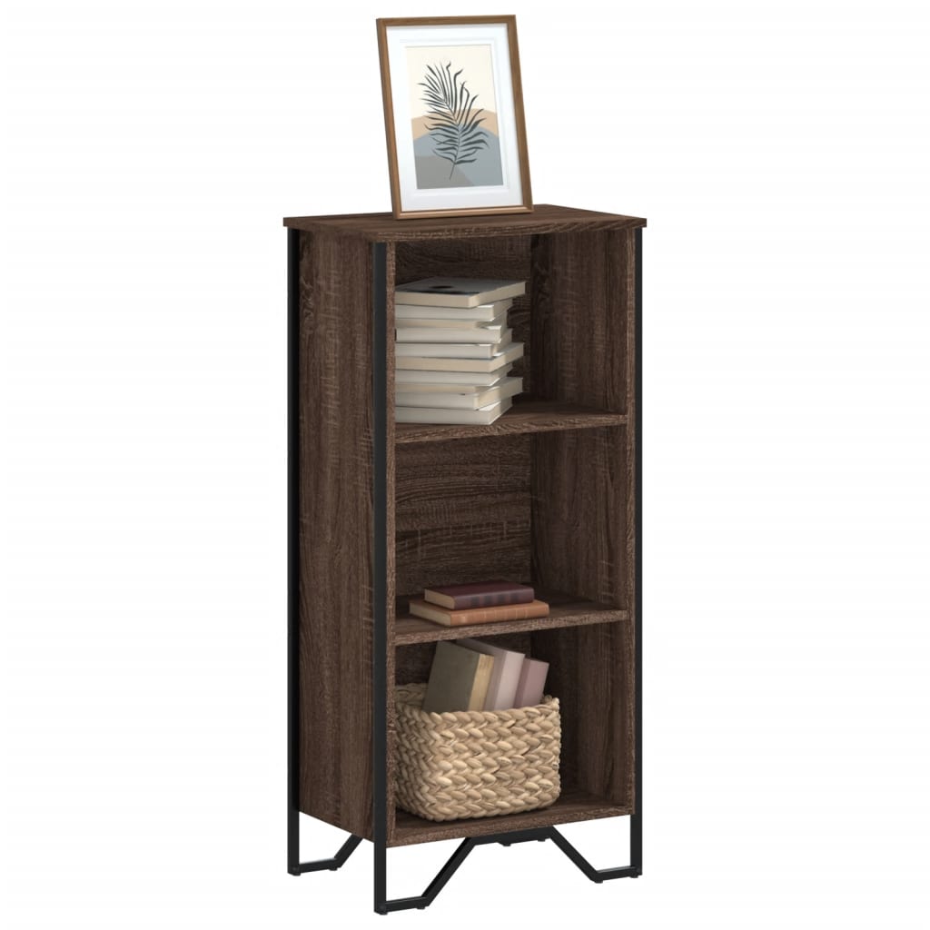 Vidaxl boekenkast 50x31x106 cm bewerkt hout bruin eikenkleurig