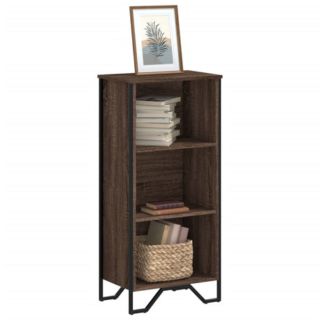 Vidaxl boekenkast 50x31x106 cm bewerkt hout bruin eikenkleurig