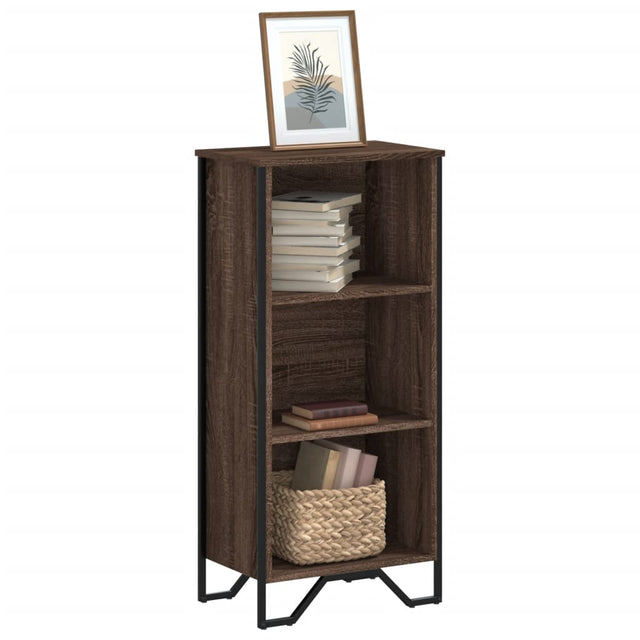 Vidaxl boekenkast 50x31x106 cm bewerkt hout bruin eikenkleurig