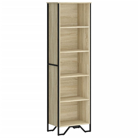Vidaxl boekenkast 50x31x169 cm bewerkt hout sonoma eikenkleurig
