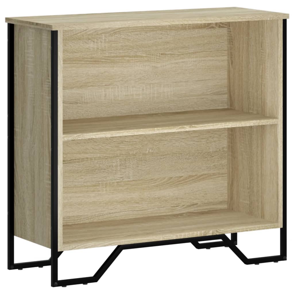 Vidaxl boekenkast 80x31x74,5 cm bewerkt hout sonoma eikenkleurig