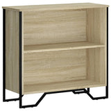 Vidaxl boekenkast 80x31x74,5 cm bewerkt hout sonoma eikenkleurig