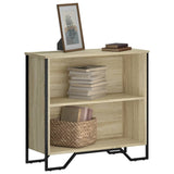 Vidaxl boekenkast 80x31x74,5 cm bewerkt hout sonoma eikenkleurig