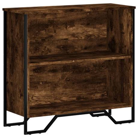 Vidaxl boekenkast 80x31x74,5 cm bewerkt hout gerookt eikenkleurig