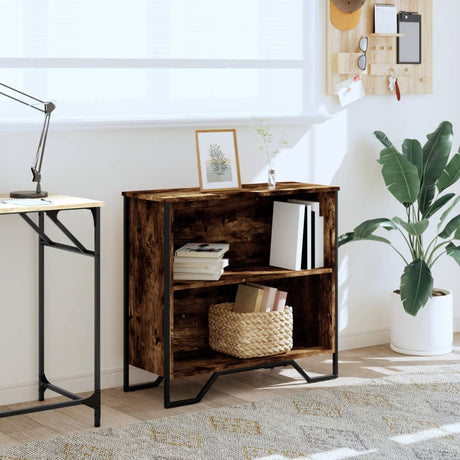 Vidaxl boekenkast 80x31x74,5 cm bewerkt hout gerookt eikenkleurig