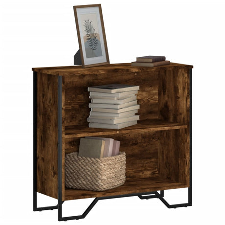 Vidaxl boekenkast 80x31x74,5 cm bewerkt hout gerookt eikenkleurig