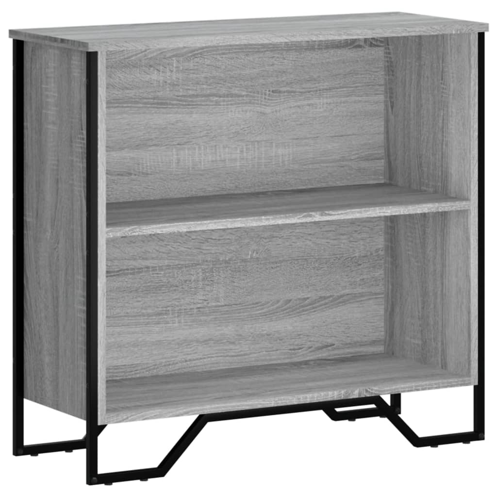Vidaxl boekenkast 80x31x74,5 cm bewerkt hout grijs sonoma eikenkleur