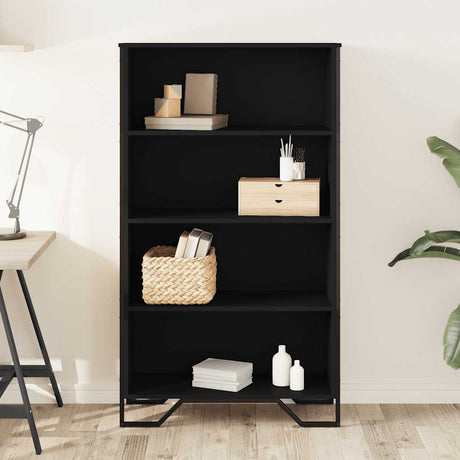 Vidaxl boekenkast 80x31x137,5 cm bewerkt hout zwart