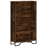 Vidaxl boekenkast 80x31x137,5 cm bewerkt hout gerookt eikenkleurig