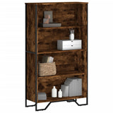 Vidaxl boekenkast 80x31x137,5 cm bewerkt hout gerookt eikenkleurig