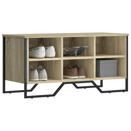 Vidaxx Schuhschrank 90x38x45,5 cm Holzwerkstoff Sonoma-Eiche-farbig