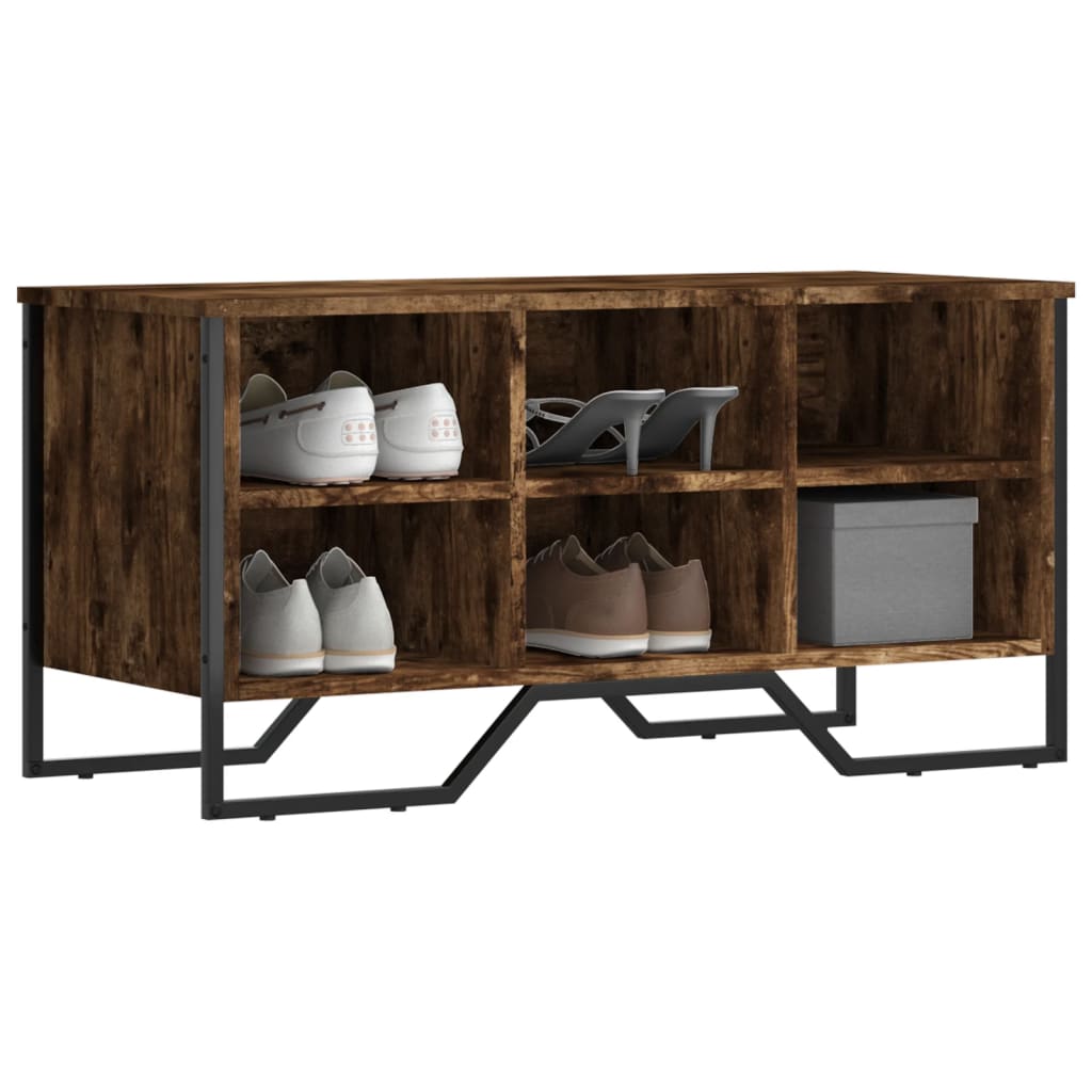 Vidaxx Schuhschrank 90x38x45,5 cm verarbeitetes Holz, geräucherte Eiche