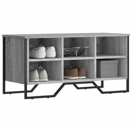 Vidaxx Schuhschrank 90x38x45,5 cm, Holzwerkstoff, Farbe Sonoma-Eiche grau