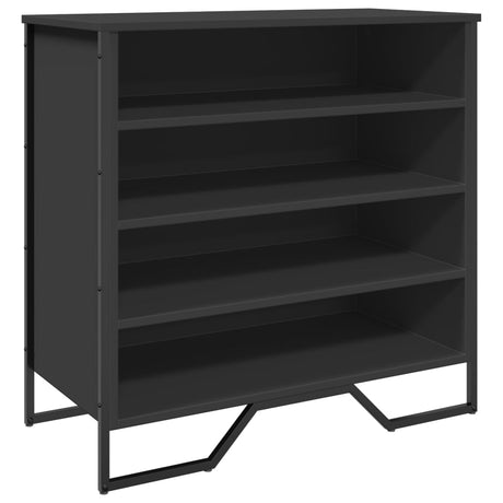 Vidaxx Schuhschrank 80x38x78 cm lackiertes Holz schwarz