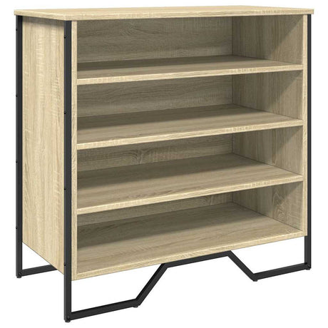 VidaXL Schuhschrank 80x38x78 cm Holzwerkstoff Sonoma-Eiche