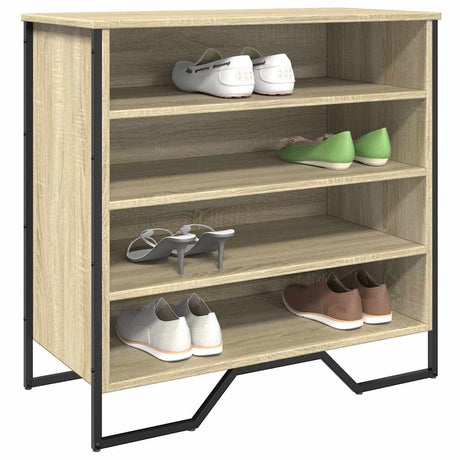 VidaXL Schuhschrank 80x38x78 cm Holzwerkstoff Sonoma-Eiche