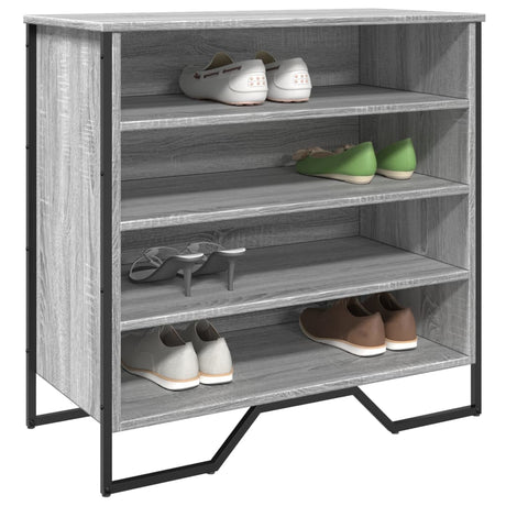 Vidaxx Schuhschrank 80x38x78 cm, Holzwerkstoff, Sonoma-Eiche grau