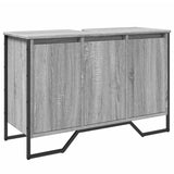 Vidaxl wastafelkast 91x35x60 cm bewerkt hout grijs sonoma eikenkleurig