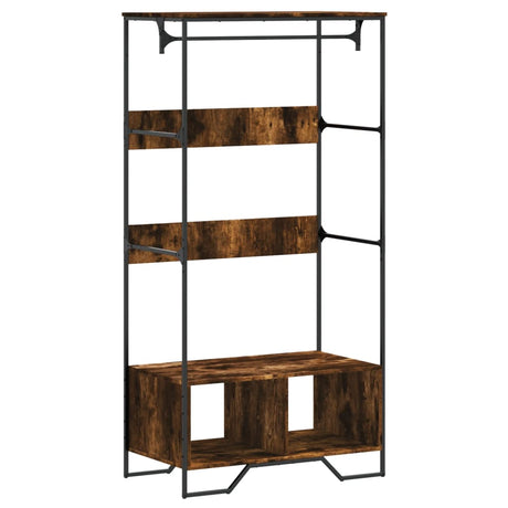 Vidaxx Kleiderschrank 90x50x180 cm Holzwerkstoff, Räuchereiche