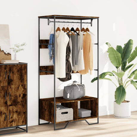 Vidaxx Kleiderschrank 90x50x180 cm Holzwerkstoff, Räuchereiche