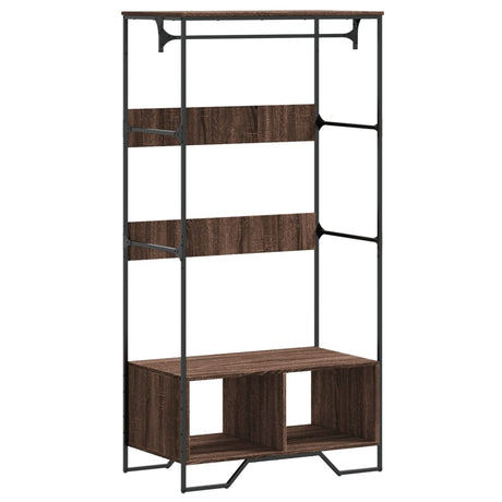 Vidaxx Kleiderschrank 90x50x180 cm, fertiges Holz, braune Eiche