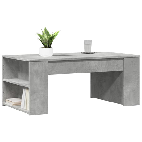 Vidaxl salontafel 102x55x42 cm bewerkt hout betongrijs