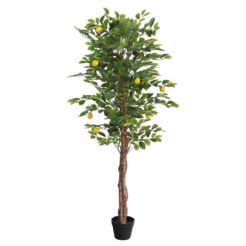 Vidaxx künstlicher Zitronenbaum mit 3 Stämmen 180 cm Polypropylen grün