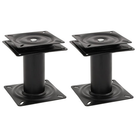 Vidaxl bootstoelpoten 2 st met 360° draaiplateau staal