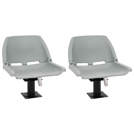 Vidaxl bootstoelen 2 st met poot 360° draaibaar