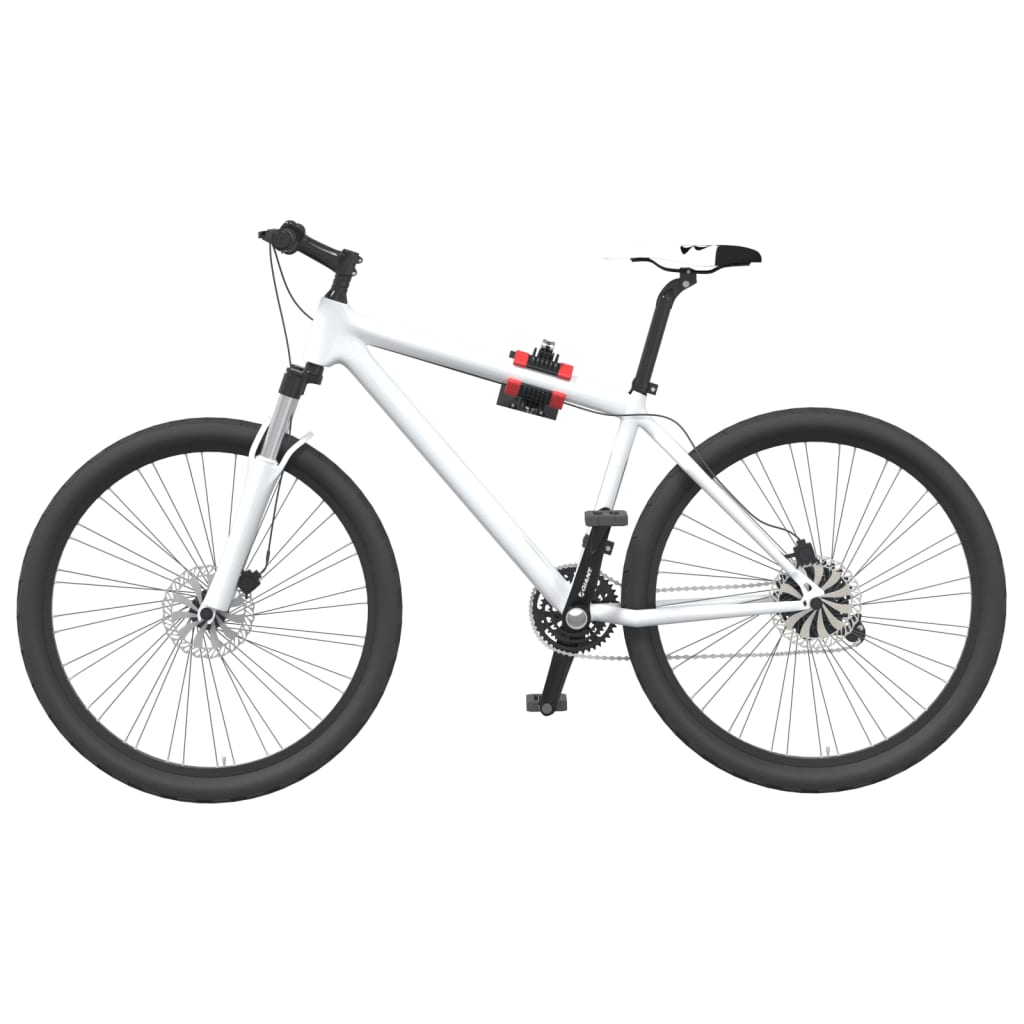 Vidaxx Fahrrad-Reparaturhalter klappbare Wandmontage aus rotem und schwarzem Stahl