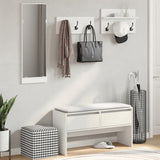 Vidaxl 4-delige garderobe set bewerkt hout wit