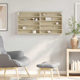 Vidaxl vitrinekast 100x8,5x50 cm bewerkt hout sonoma eikenkleurig