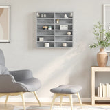 Vidaxl vitrinekast 60x8,5x58 cm bewerkt hout betongrijs