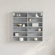 Vidaxl vitrinekast 60x8,5x58 cm bewerkt hout betongrijs