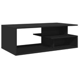 Vidaxl salontafel 102x55x35 cm bewerkt hout zwart
