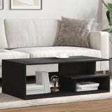 Vidaxl salontafel 102x55x35 cm bewerkt hout zwart