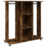Vidaxx Kleiderschrank mit Rollen 102x38x110 cm verarbeitetes Holz geräucherte Eiche