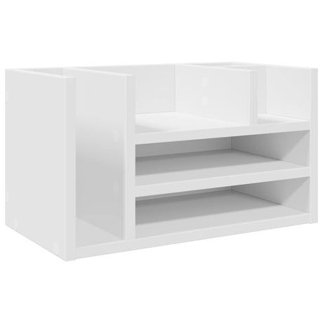 Vidaxx Schreibtisch-Organizer 44,5 x 24 x 25 cm, Holzwerkstoff weiß